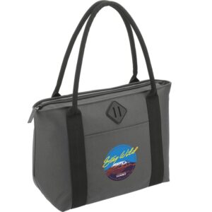 Custom Promotional Products 16 PR10495 1 Charcoal CA DECORATED Repreve Ocean 12 Can Tote Cooler