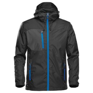 Custom Promotional Products 8 PR11463 1 BLACKAZURE BLUE DECORATED Stormtech Olympia Mens Shell