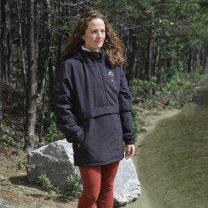 PR13507 1 Black 995 DECORATED Roots73 ALBANY Eco Insulated Half Zip Unisex