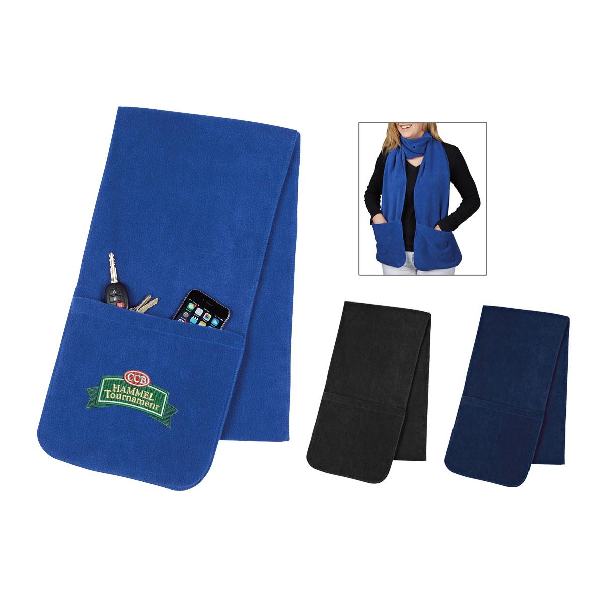 PR13889-Fleece-Scarf-With-Pockets.jpg PR13889 Fleece Scarf With Pockets
