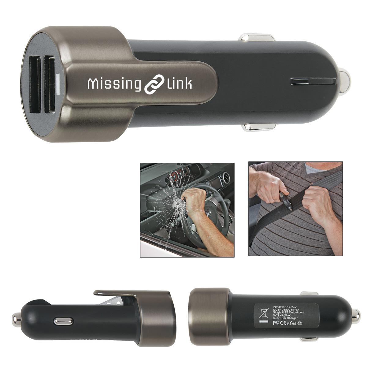 PR14201-Car-Charger-With-Escape-Safety-Tool.jpg PR14201 Car Charger With Escape Safety Tool