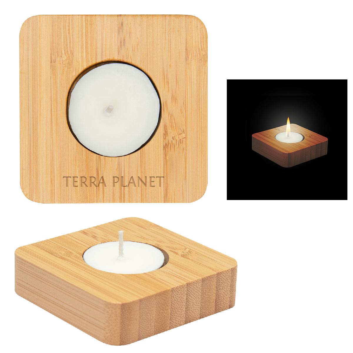 PR14475-Bamboo-Tea-Light-Candle-Holder-With-Candle.jpg PR14475 Bamboo Tea Light Candle Holder With Candle