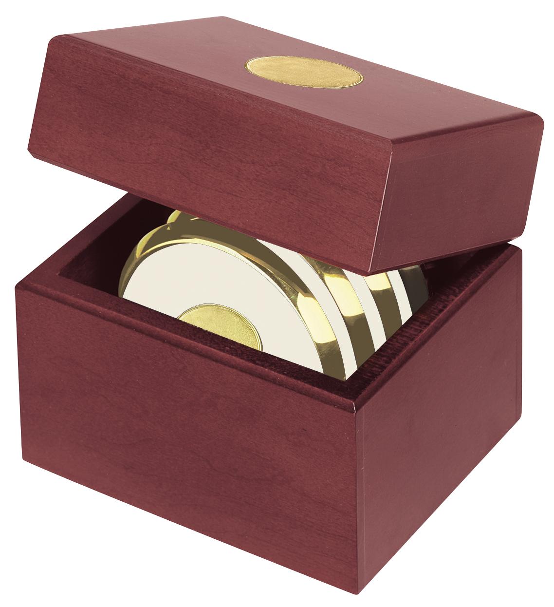 PR14519-Four-Coasters-with-Solid-Cherry-Chest.jpg PR14519 Four Coasters with Solid Cherry Chest