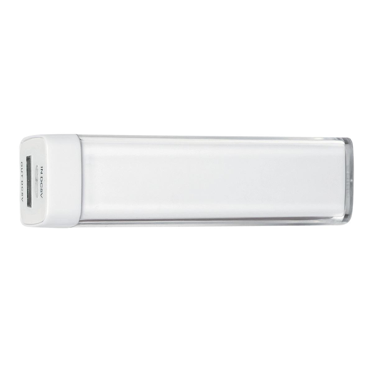 PR14529 8 WHITE DECORATED UL Listed 2200 mAh Charge It Up Portable Charger