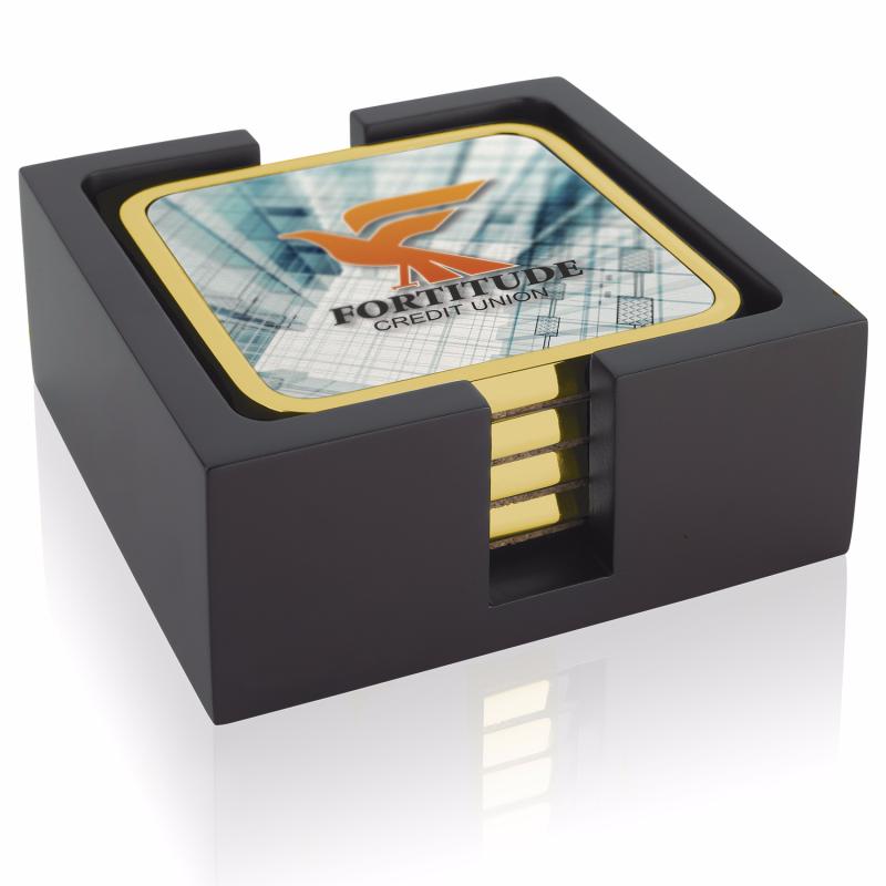 PR14817-Four-Square-Radiant-Coasters-with-Wood-Tray.jpg PR14817 Four Square Radiant Coasters with Wood Tray