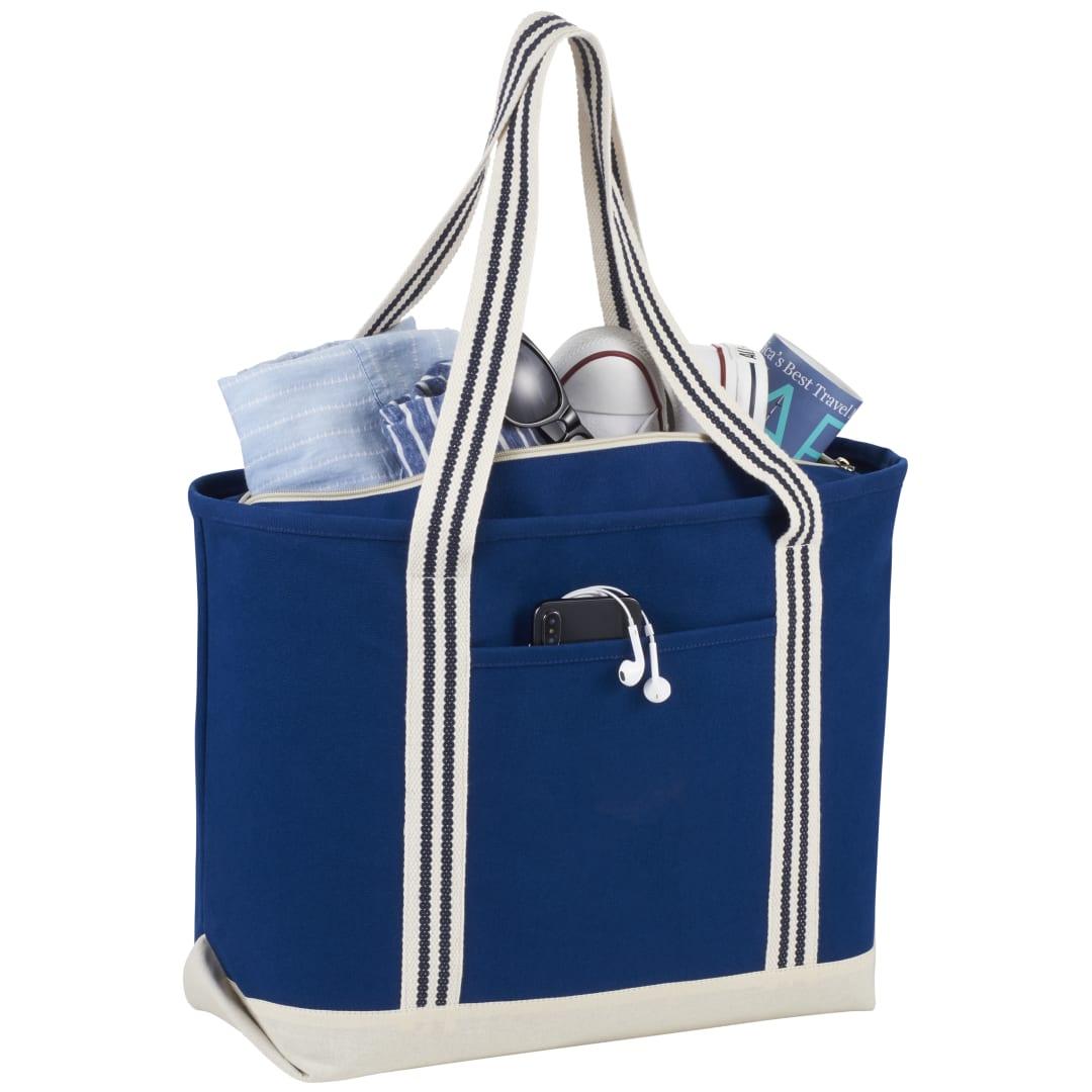 PR14981-Atlantic-Stripe-20oz-Cotton-Zippered-Boat-Tote.jpg PR14981 Atlantic Stripe 20oz Cotton Zippered Boat Tote