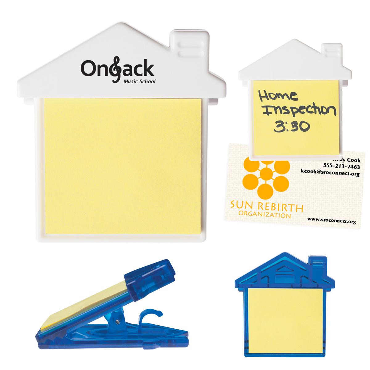 PR16085-House-Clip-With-Sticky-Notes.jpg PR16085 House Clip With Sticky Notes