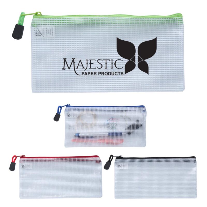 PR20901 Clear Zippered Pencil Pouch