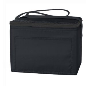 PR21211 1 BLACK DECORATED Non Woven Cooler Bag With 100 RPET Material
