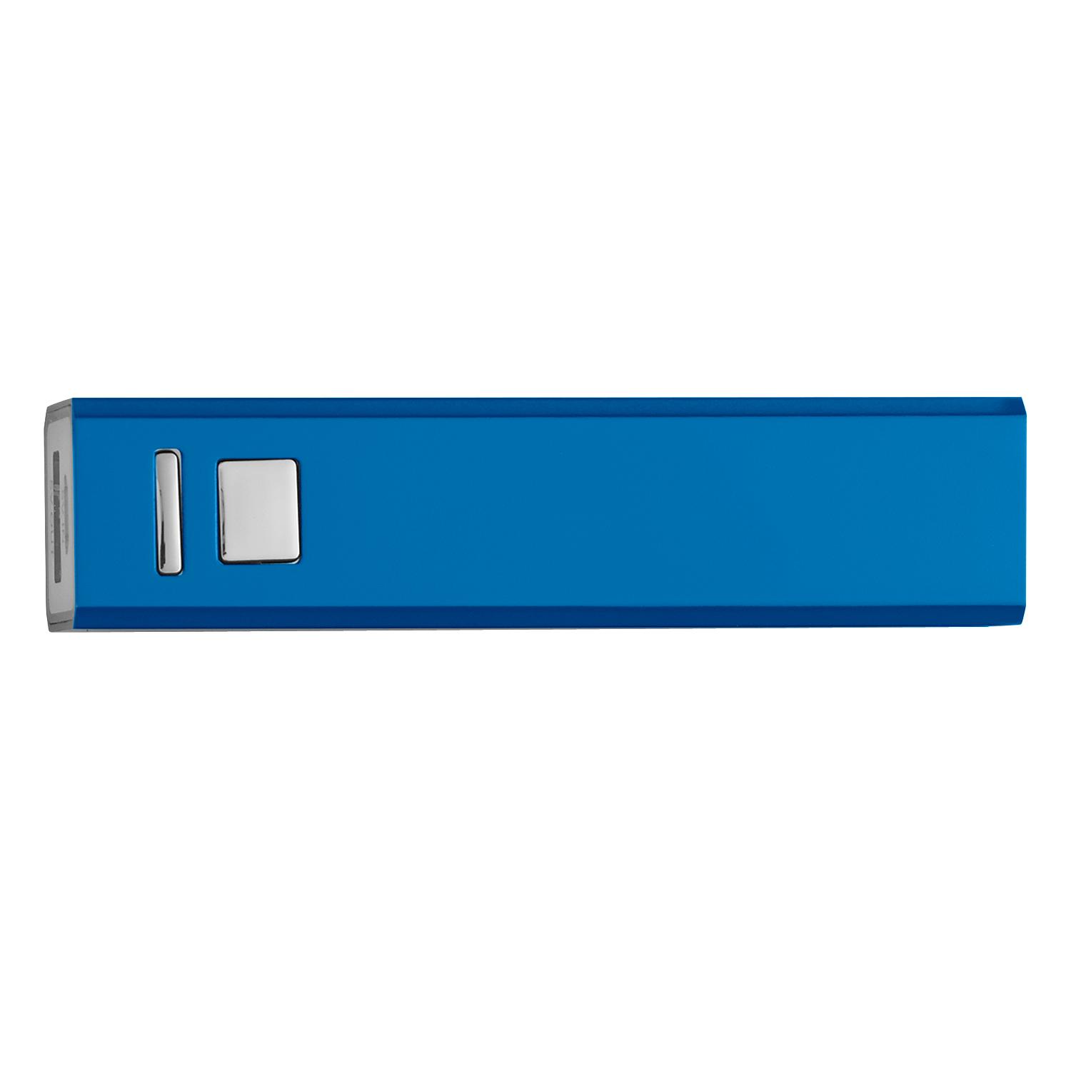PR21993 2 BLUE DECORATED UL Listed 2200 mAh On The Go Portable Charger