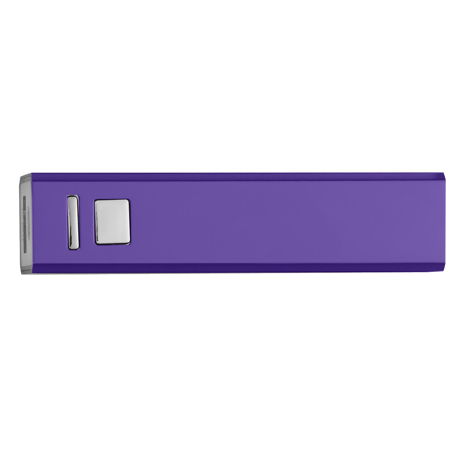 PR21993 4 PURPLE DECORATED UL Listed 2200 mAh On The Go Portable Charger