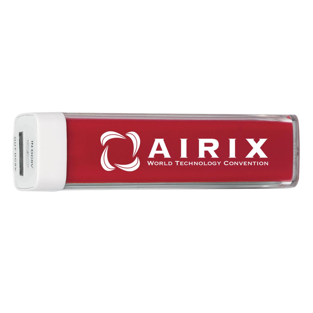 PR22269 3 RED DECORATED UL Listed 1500 mAh Charge It Up Portable Charger
