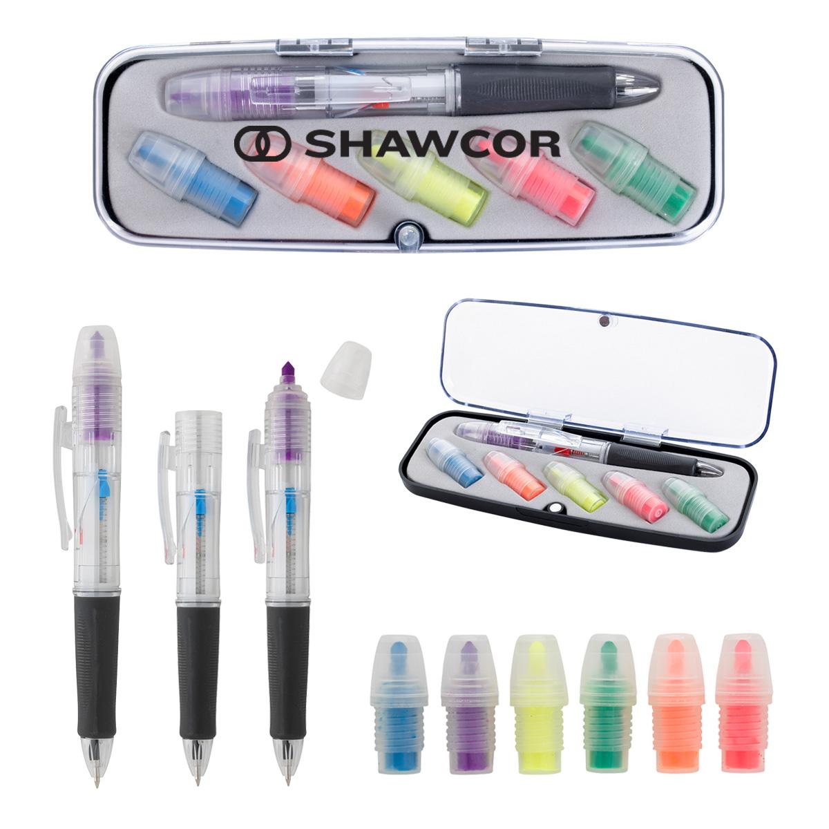PR22585-Tri-Color-Pen-and-Highlighter-Set.jpg PR22585 Tri Color Pen and Highlighter Set