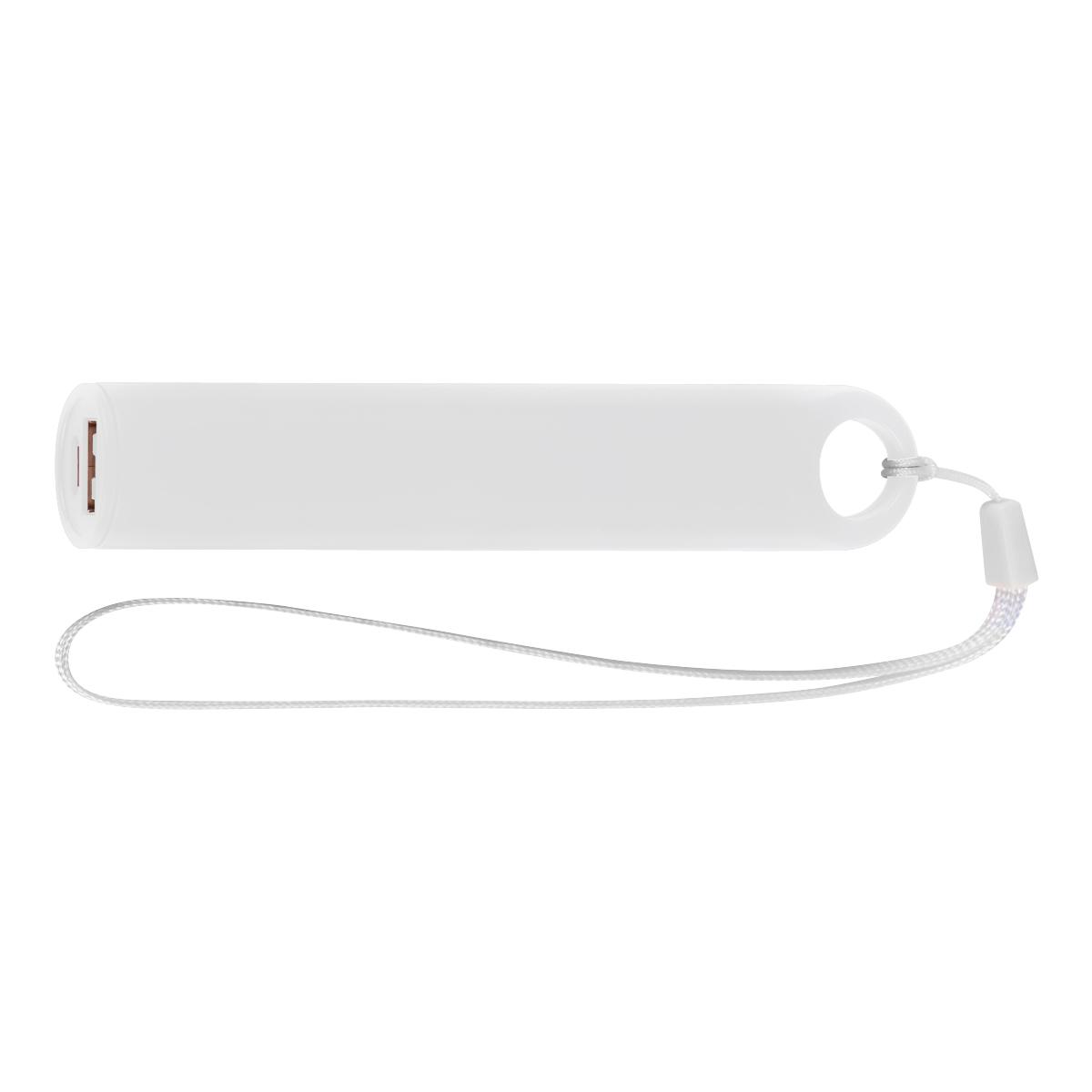 PR22589 3 WHITE DECORATED UL Listed Cylindrical Charger With Wrist Strap