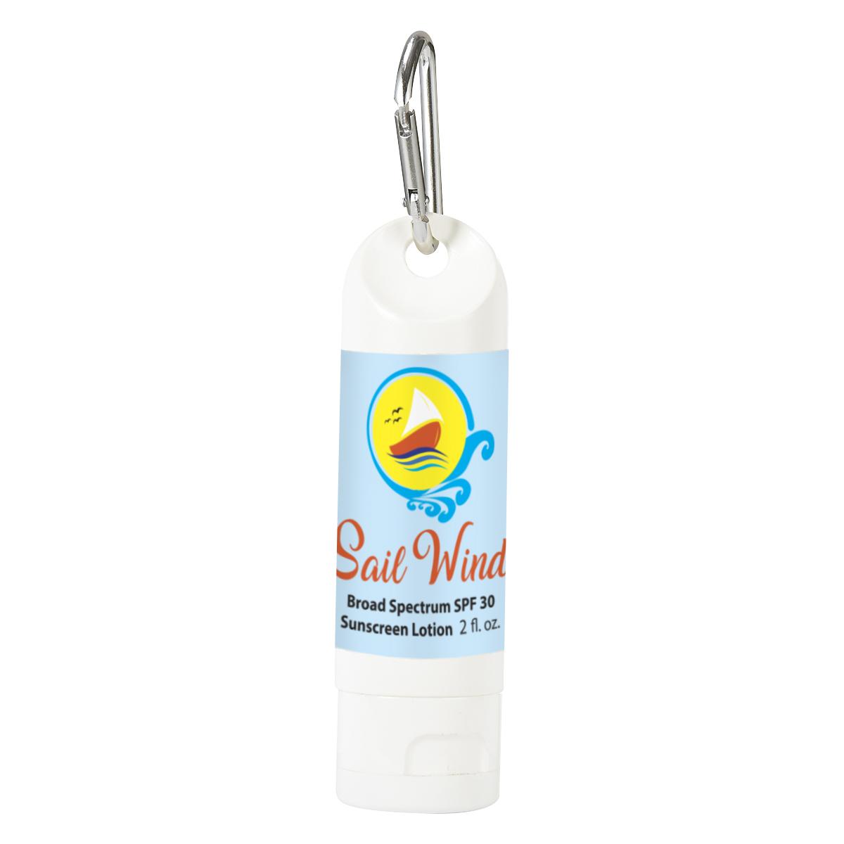 PR23511-2-Oz.-SPF-30-Sunscreen-Lotion-Carabiner-Bottle.jpg PR23511 2 Oz. SPF 30 Sunscreen Lotion Carabiner Bottle