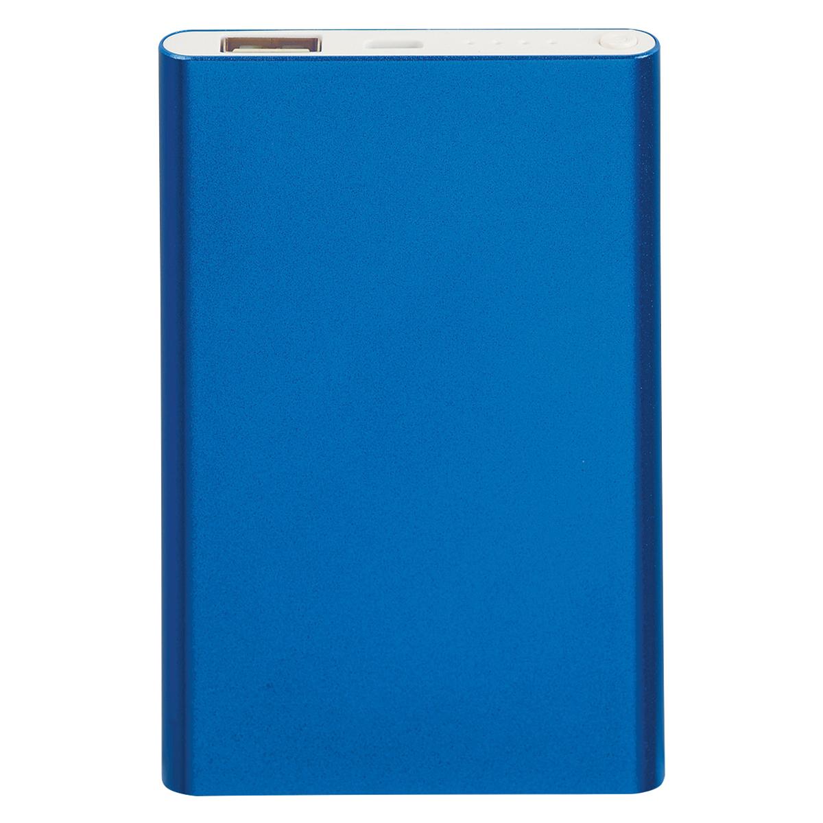 PR23545 2 BLUE DECORATED UL Listed Slim Power Bank