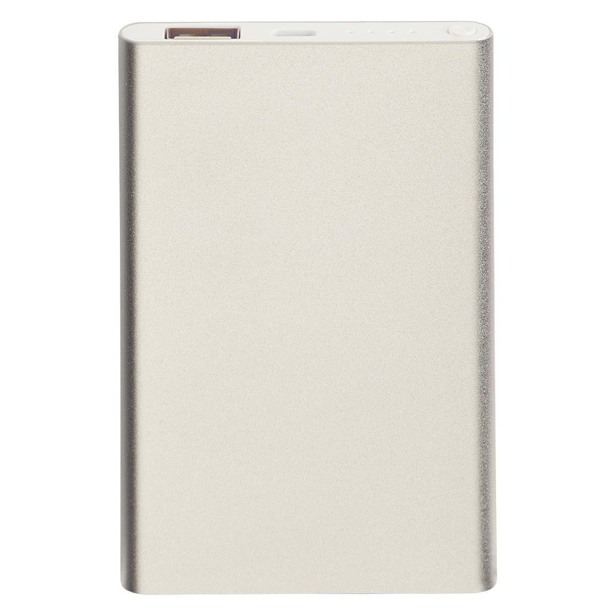 PR23545 3 SILVER DECORATED UL Listed Slim Power Bank