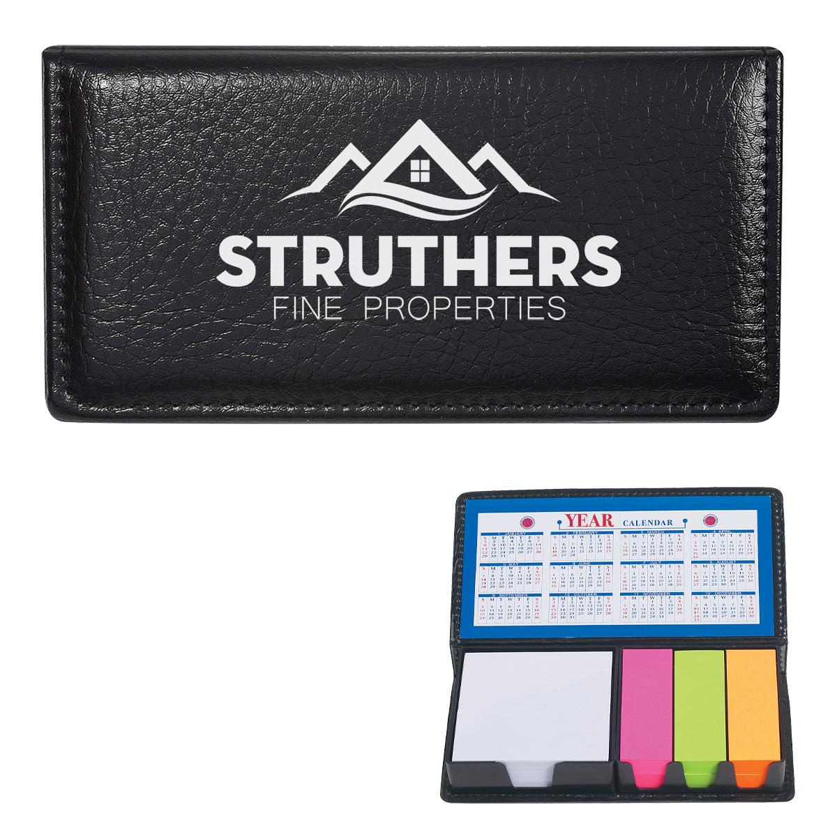 PR24469-Leather-Look-Case-Of-Sticky-Notes-With-Calendar.jpg PR24469 Leather Look Case Of Sticky Notes With Calendar