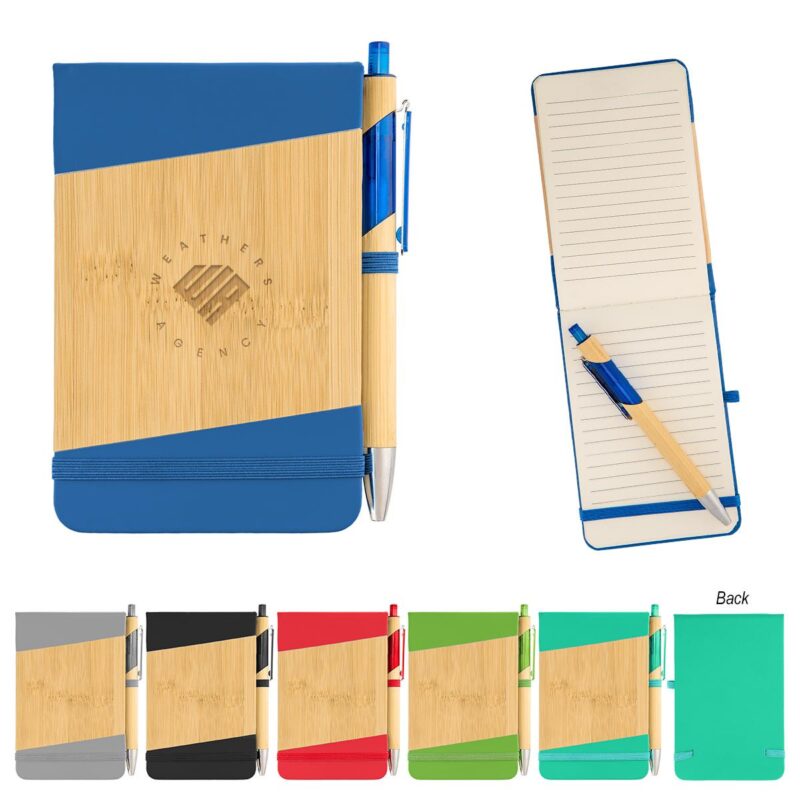 PR25029 Bamboo Look Jotter Pen