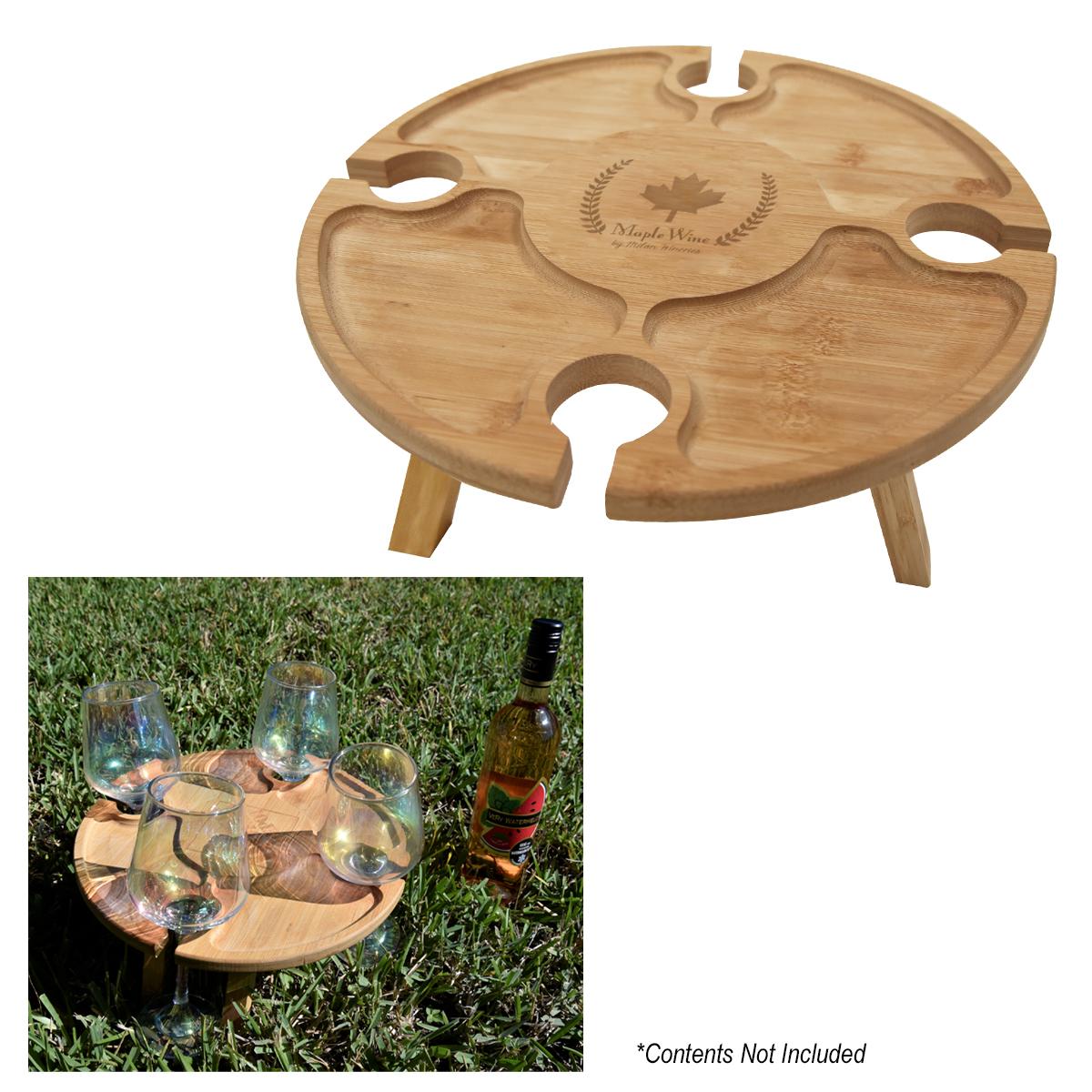 PR25397-Bamboo-Portable-Wine-Cheese-Table.jpg PR25397 Bamboo Portable Wine Cheese Table