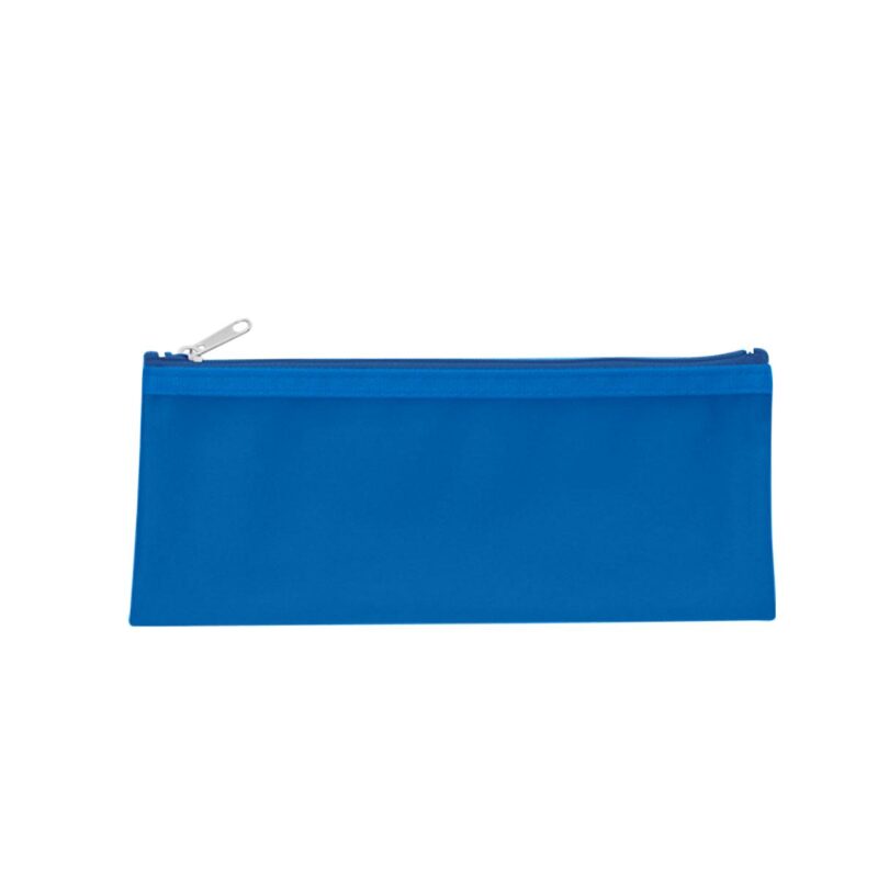 Education Printing Products 31 PR25499 1 FROST BLUE DECORATED Zippered Pencil Case