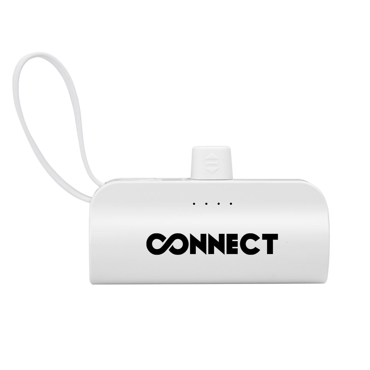 PR25737 2 WHITE DECORATED UL Listed 5000 mAh Portable Power Bank