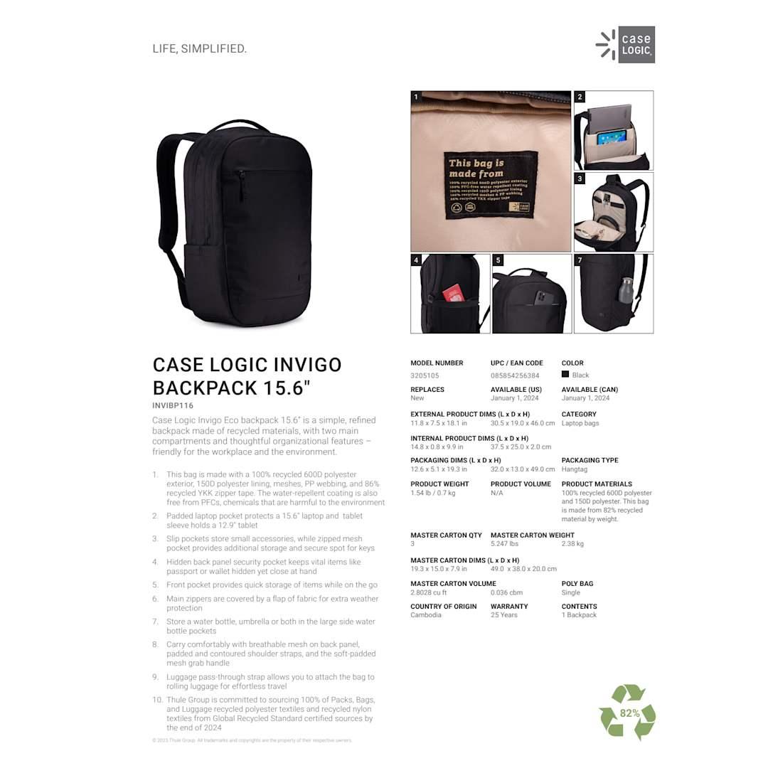 PR28457-Case-Logic-Invigo-Recycled-16-Laptop-Backpack-1.jpg PR28457 Case Logic Invigo Recycled 16 Laptop Backpack 1