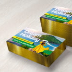 Metallic Gold Painted Edge Postcards