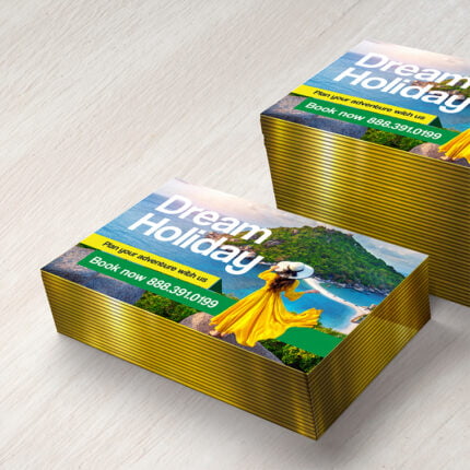 Metallic Gold Painted Edge Postcards