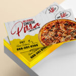 Metallic Yellow Painted Edge Postcard Printing | PrintMagic