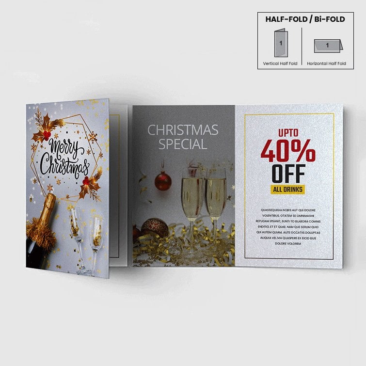 Custom Pearl Greeting Cards Folded, High-quality Greeting Cards