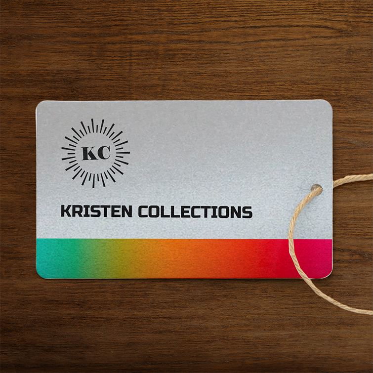Pearl Metallic Hang Tags | Rounded Corner Pearl Metallic Hang Tags | Custom Pearl Metallic Rectangle Rounded Corner Hang Tags |Metallic Finish Price Tags| Hang Tag Printing | PrintMagic