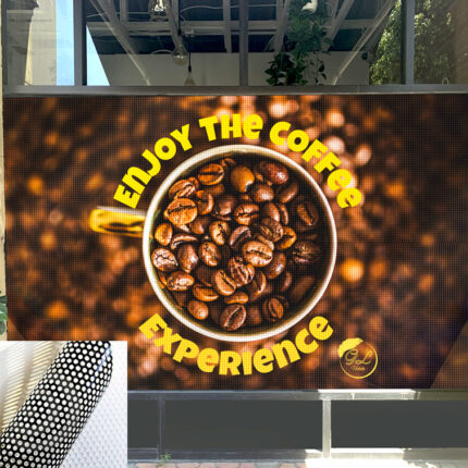 Perforated Window Decal Bumper Car Sticker Wall Signs Restaurant Premium Quality Adhesive All Season Marketing Branding Promotion | Printmagic
