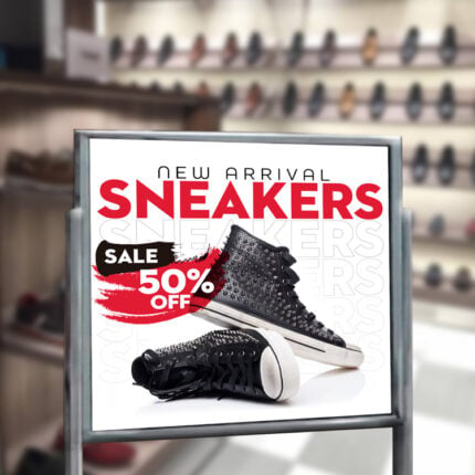 Plastic PVC Horizontal Board Sign Retail Showrooms Display Promotions | PrintMagic
