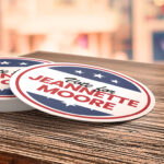 Campaign & Political Stickers | Oval shape Printed Front side with 70lb Gloss Sticker Paper Stock and UV Coating on Front side Stickers for support your favorite political party and candidate with help of Political Stickers | PrintMagic
