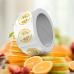 Product Labels Circle Unwind Left Semi Gloss cut to size roll labels High Quality Stock various size shapes | Printmagic