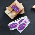 Product Labels Oval Unwind Right White BOPP cut to size roll labels High Quality Stock various size shapes | Printmagic