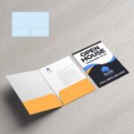 Mini Presentation Folders | Real Estate No Business Card Slits No Reinforced Edge and Small size Folders that create a big impact | Print Magic