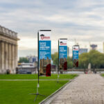 Educational Rectangle Flags printed on durable Polyester fabric. Retail outlets, restaurants, real estate agencies, Sports | Printmagic