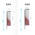 Rectangle Flag 8.5ft & 11.8ft Flags | Printmagic