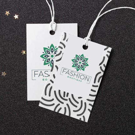 Vertical Rectangle Hang Tags | Best Seller Retailer Branding Hang Tags | Vertical Rectangle Hang Tags with Hole Drills | Hang Tag Printing | PrintMagic