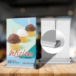 Retractable Table Top Banner Printing at PrintMagic