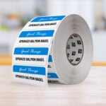 Roll Label Texture Eggshell Felt packaging products quality printing durable branding | Printmagic