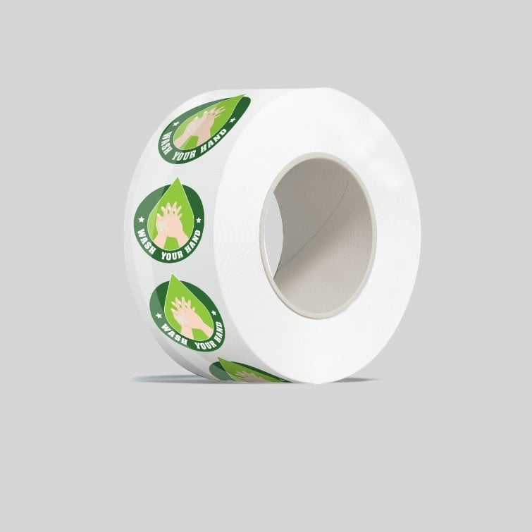 Roll Label wash your hand