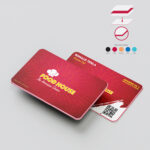 Ultra Thick Rounded Corners Red Core Color Quality Education Business Card