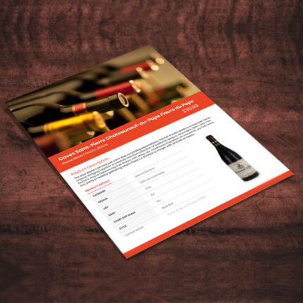 Custom Silk Sales Sheet
