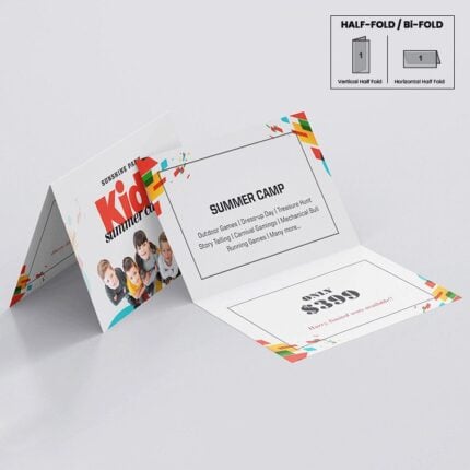Silk Greeting Cards Folded printing
