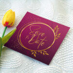 Square Silk Invitation Cards for Special Occasions | Wedding Cards | Save the Date Cards | Product Promotional Cards | Square Shaped Silk Invitation Cards with Envelopes