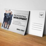 Silk Postcards | Horizontal Rectangle Rounded Corner Premium Gloss (16pt C2S) paper stock printed both side with silk Lamination Professional Business Postcards | PrintMagic