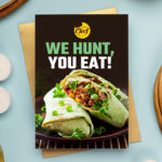 Silk Postcards Vertical Rectangle Restaurant Menu Promotion EDDM Offers | Printmagic